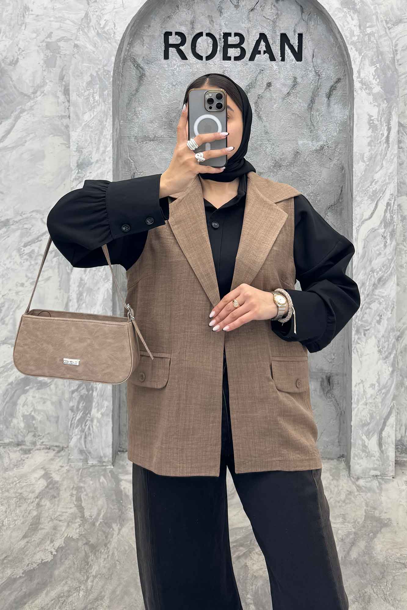 وست بلند شانتون دو جیب دکمه