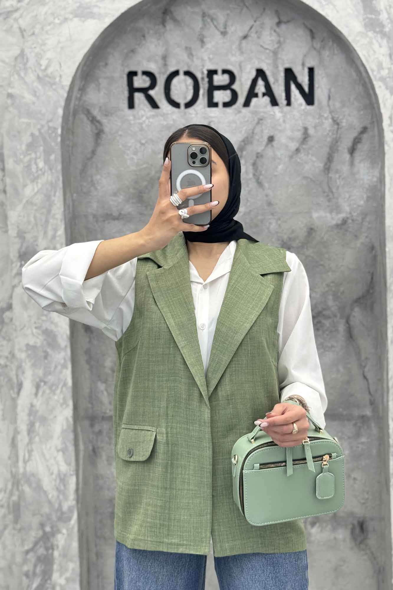 وست بلند شانتون دو جیب دکمه