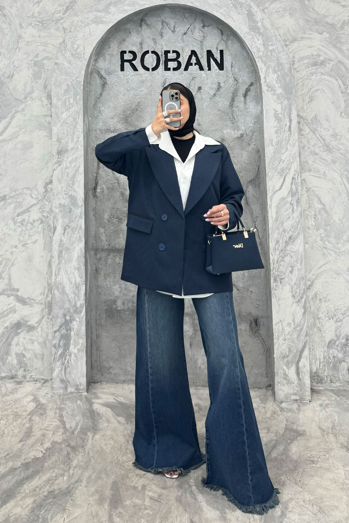 کت آستردار یقه انگلیسی دیپلمات R