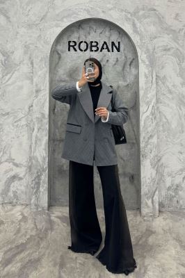 کت آستردار یقه انگلیسی دیپلمات R