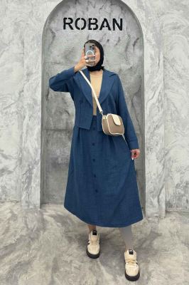 ست کت و دامن شانتون نائومی