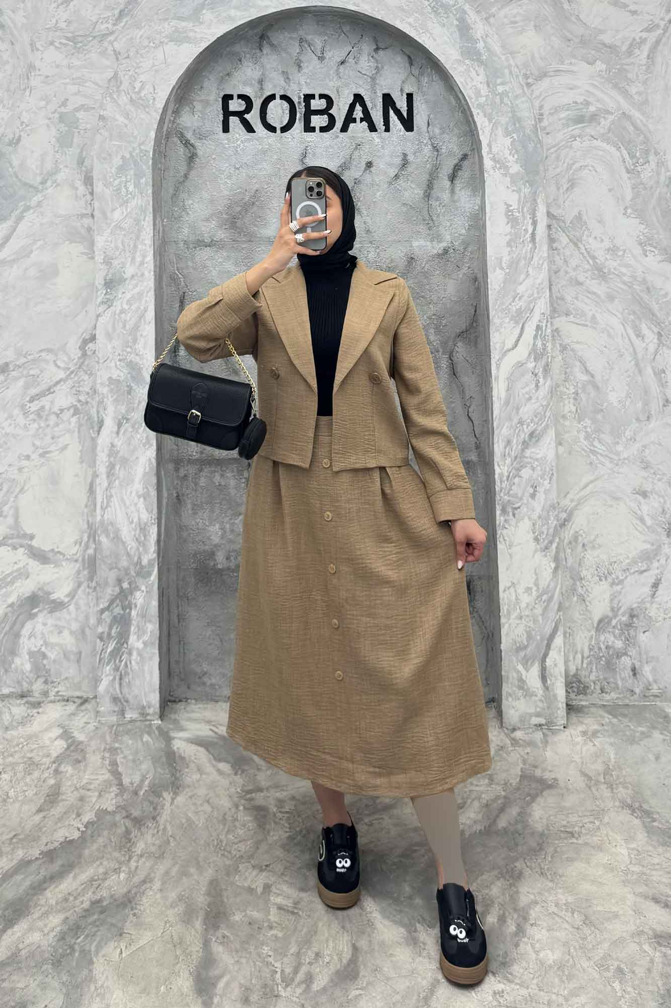 ست کت و دامن شانتون نائومی