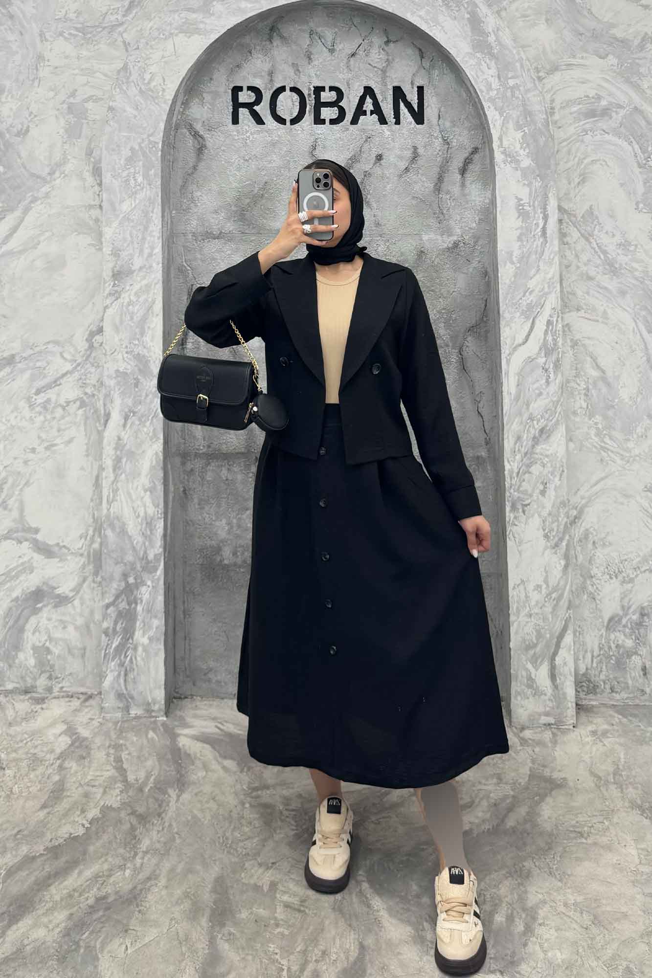 ست کت و دامن شانتون نائومی