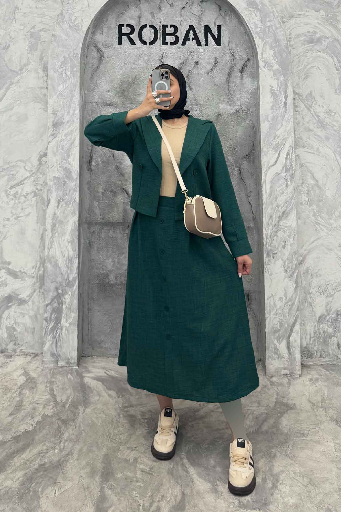 ست کت و دامن شانتون نائومی