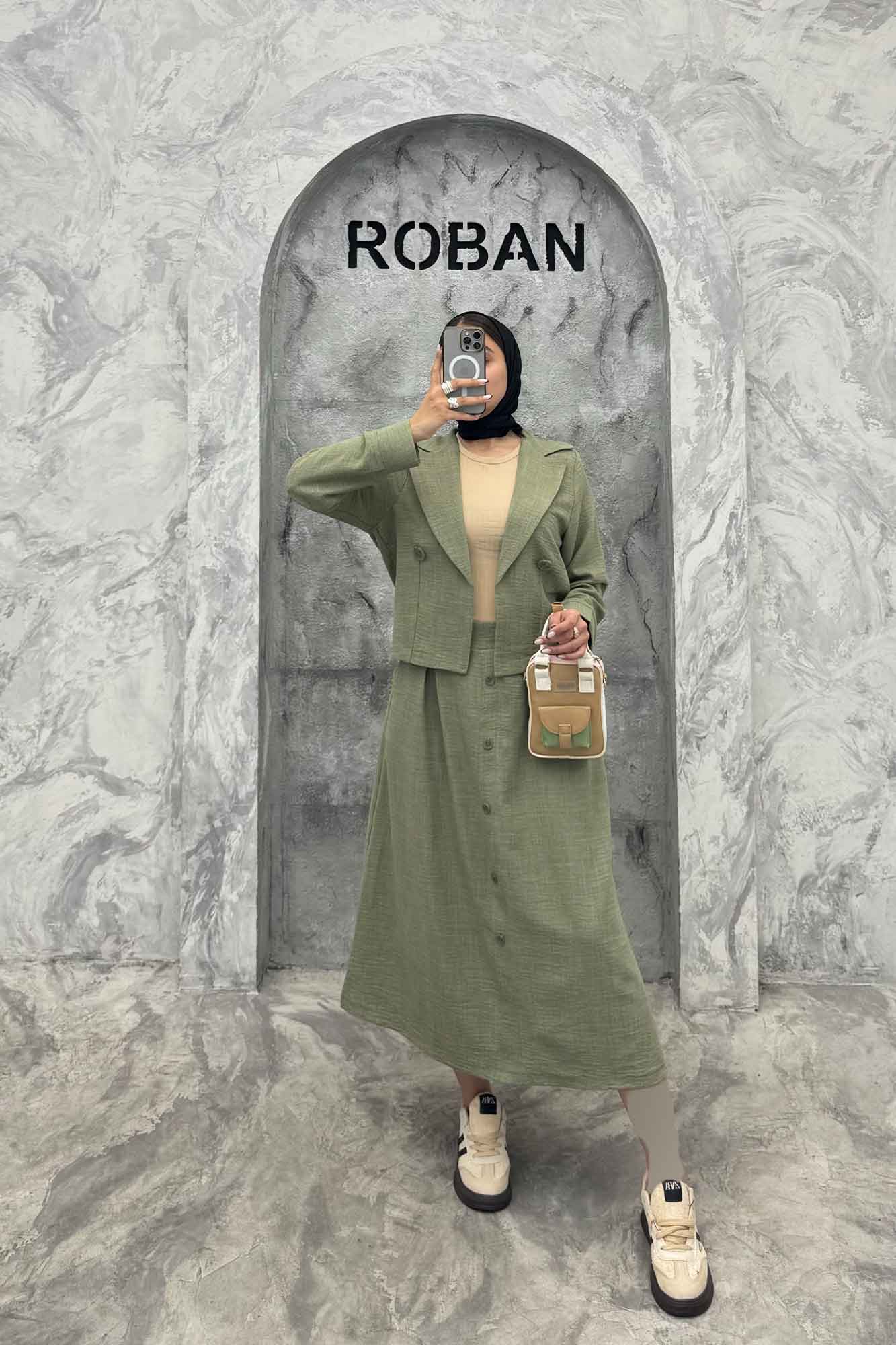 ست کت و دامن شانتون نائومی