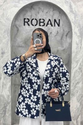 کت ژاکارد طرح گل