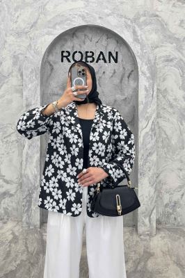 کت ژاکارد طرح گل