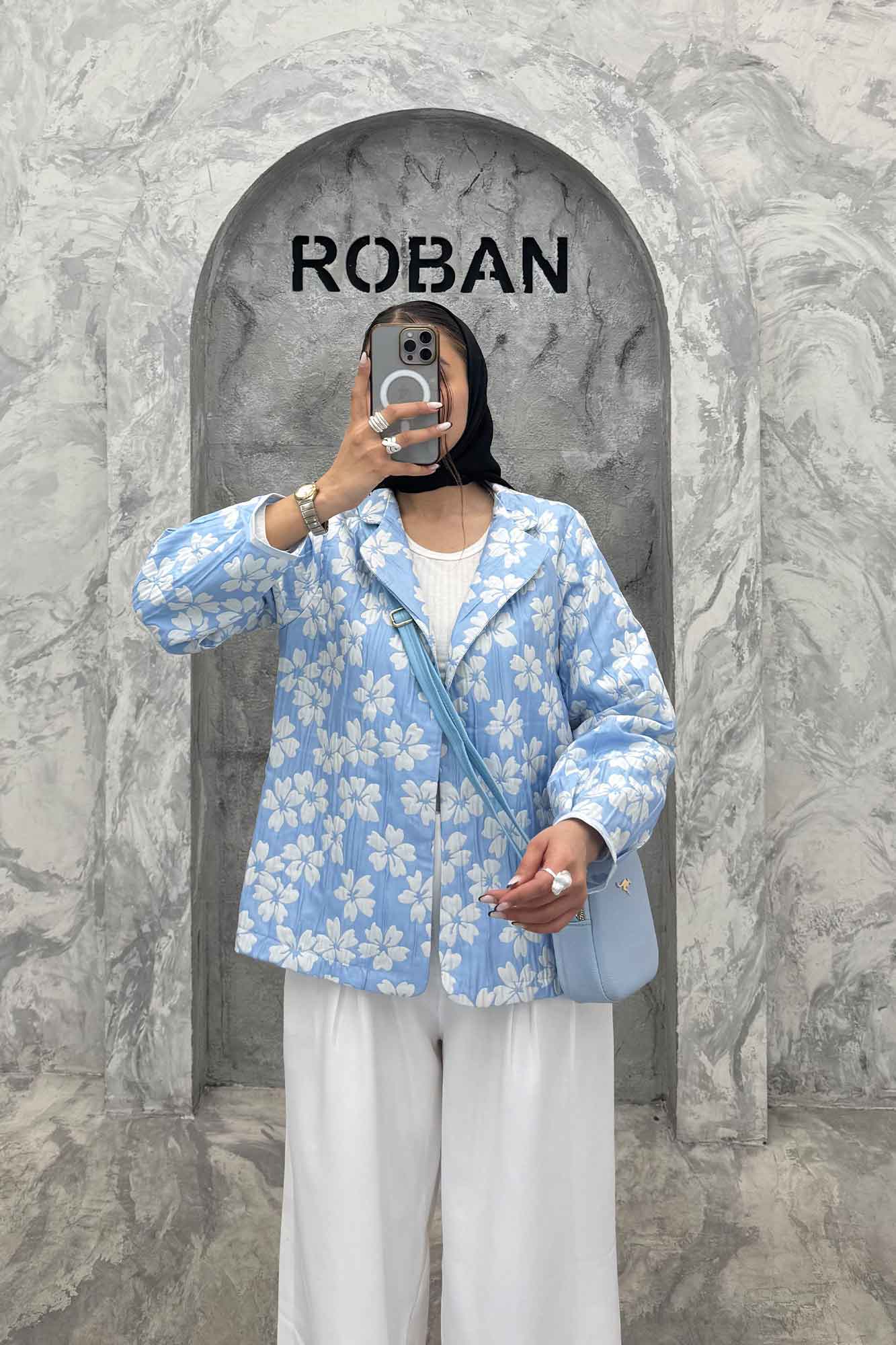 کت ژاکارد طرح گل