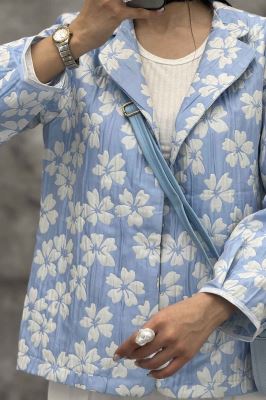 کت ژاکارد طرح گل