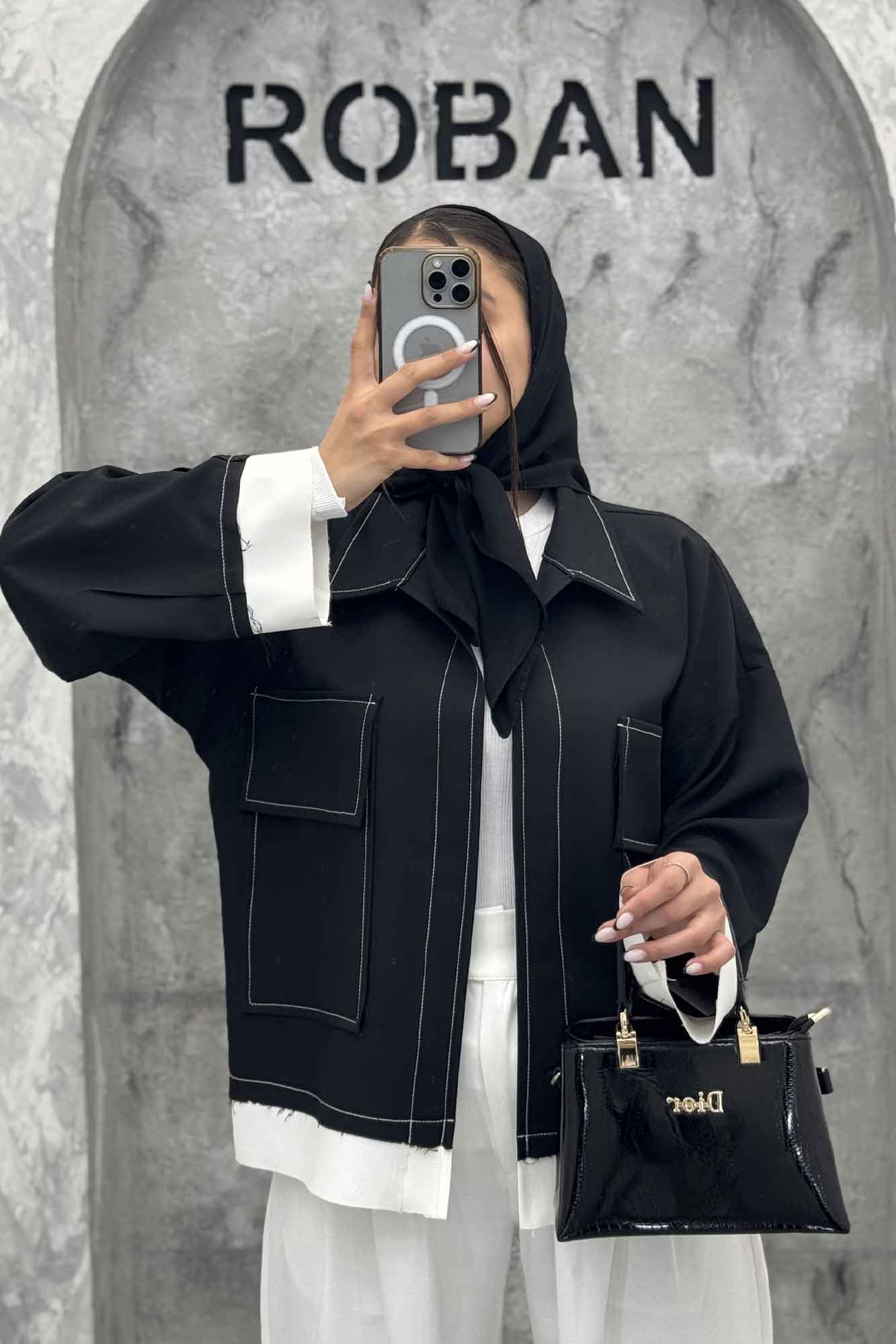 کت بزیاق دو جیب پاکتی پایین کات