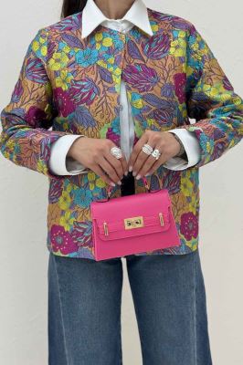 کت ژاکارد آبرنگی طرح گل