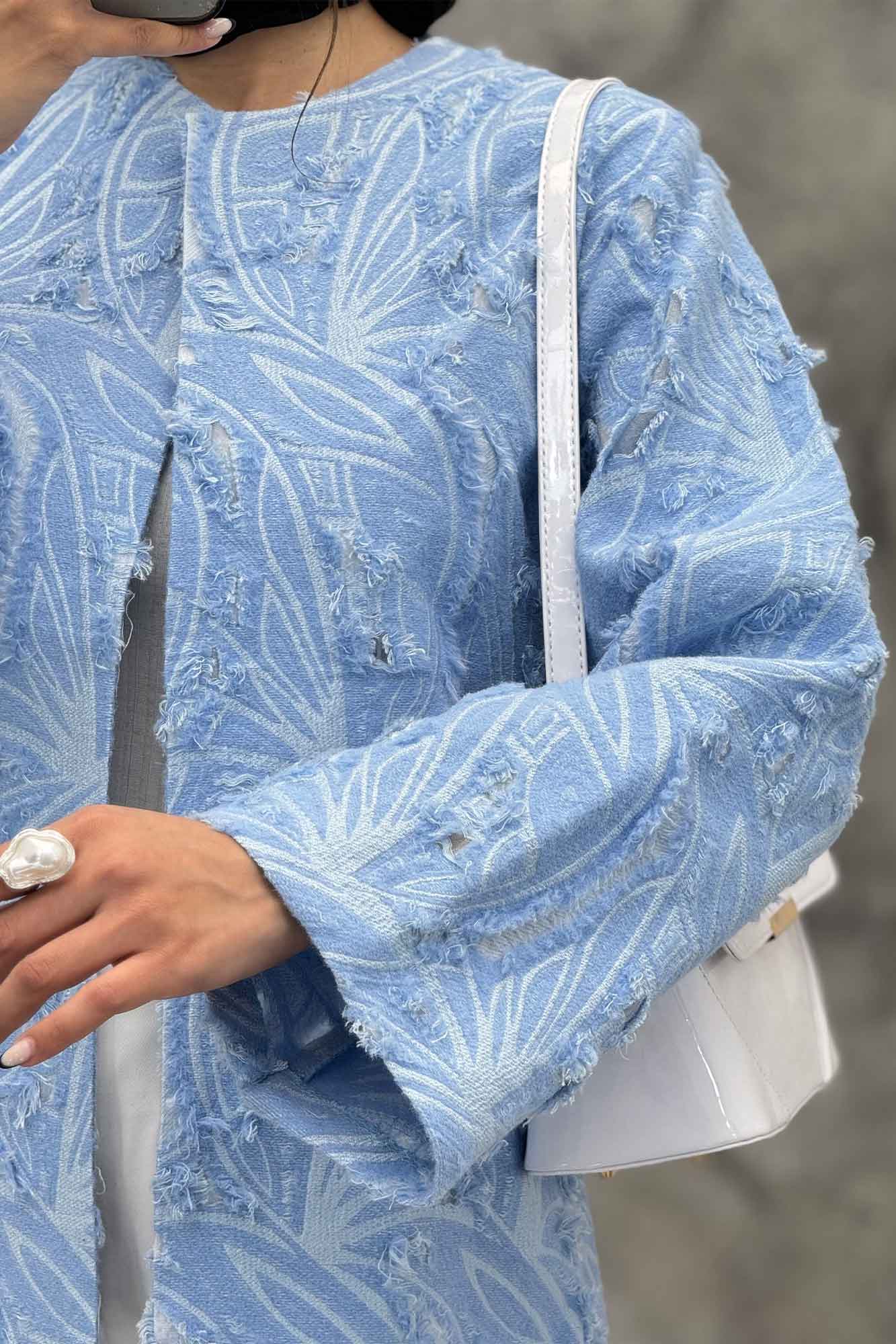 کت ژاکارد زاپدار