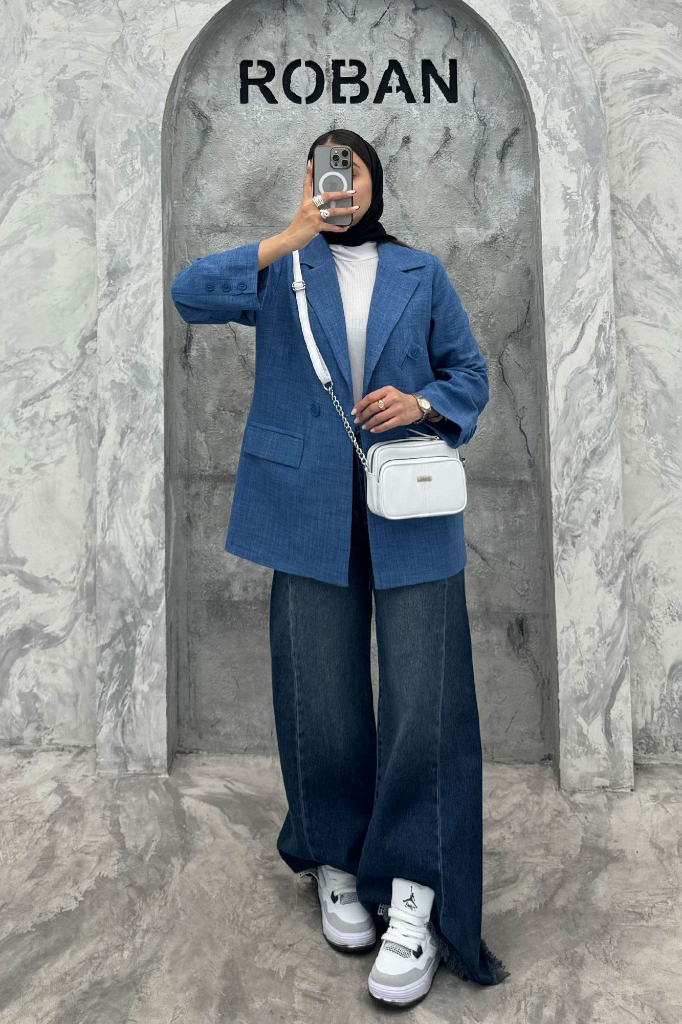 کت شانتون راه راه دو جیب پاکتی رایلی