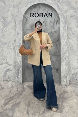 کت شانتون راه راه دو جیب پاکتی رایلی