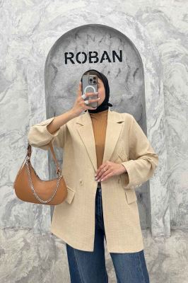 کت شانتون راه راه دو جیب پاکتی رایلی