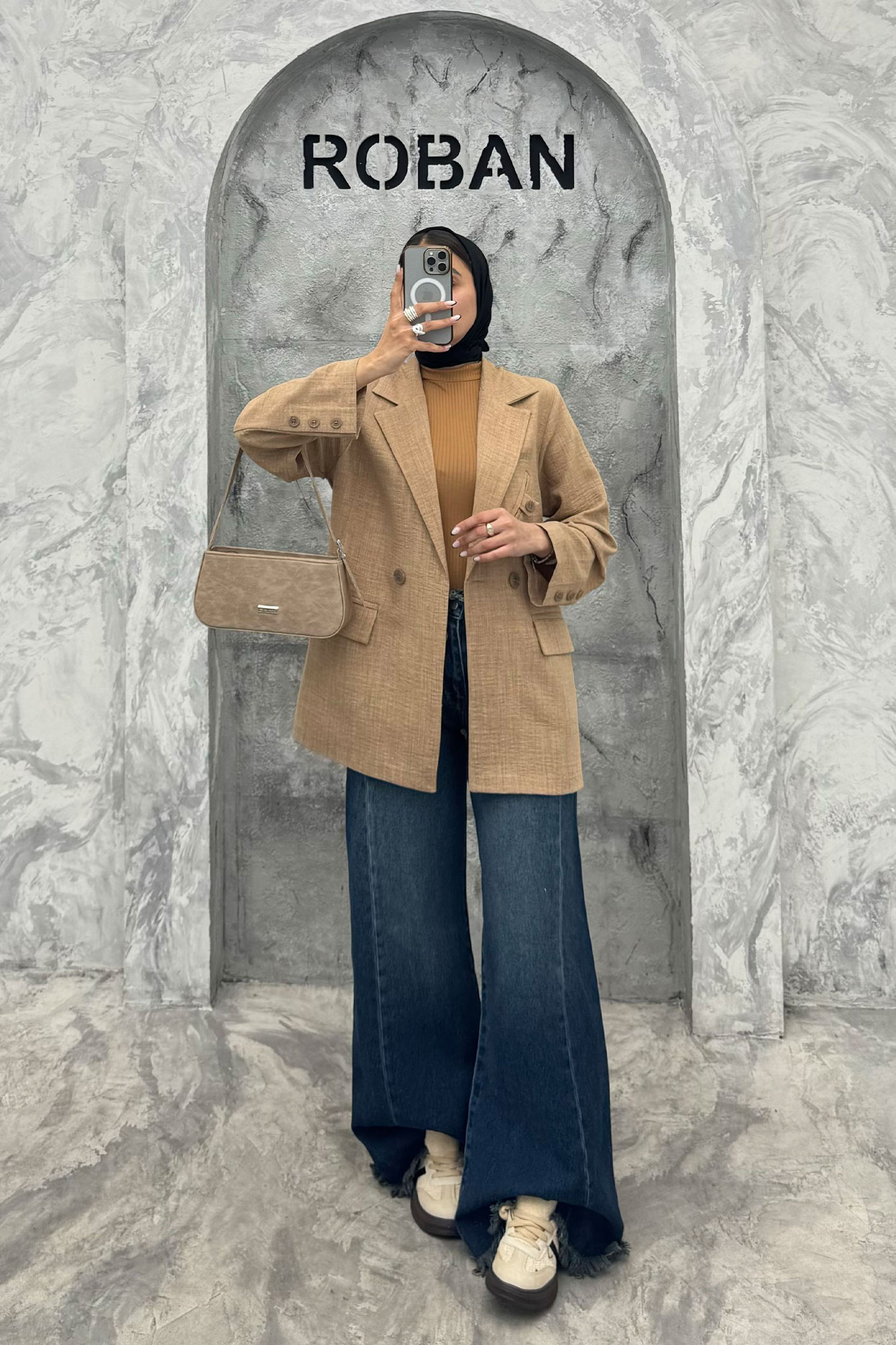 کت شانتون راه راه دو جیب پاکتی رایلی