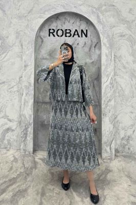 ست کت و دامن ژاکارد مراکشی تامیلا