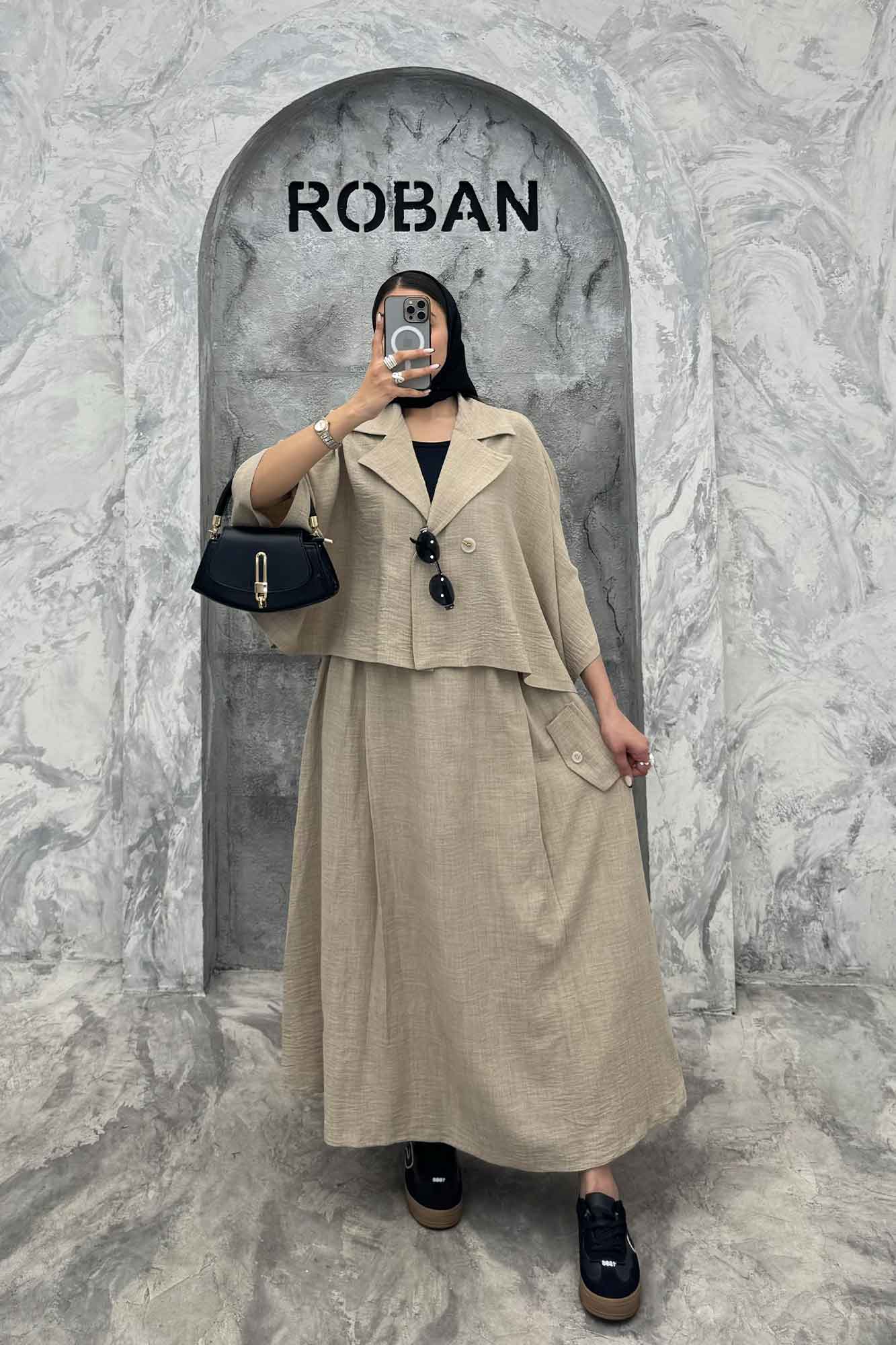 ست کت و دامن خفاشی شانتون مارتا