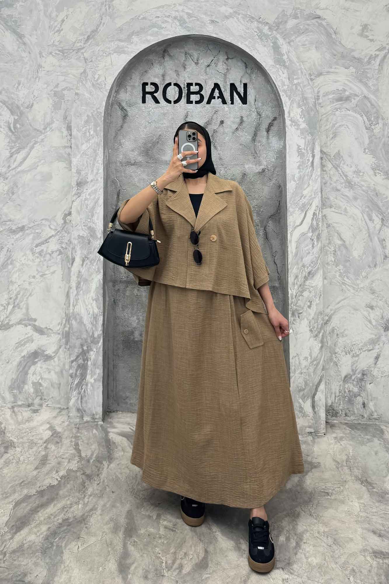 ست کت و دامن خفاشی شانتون مارتا