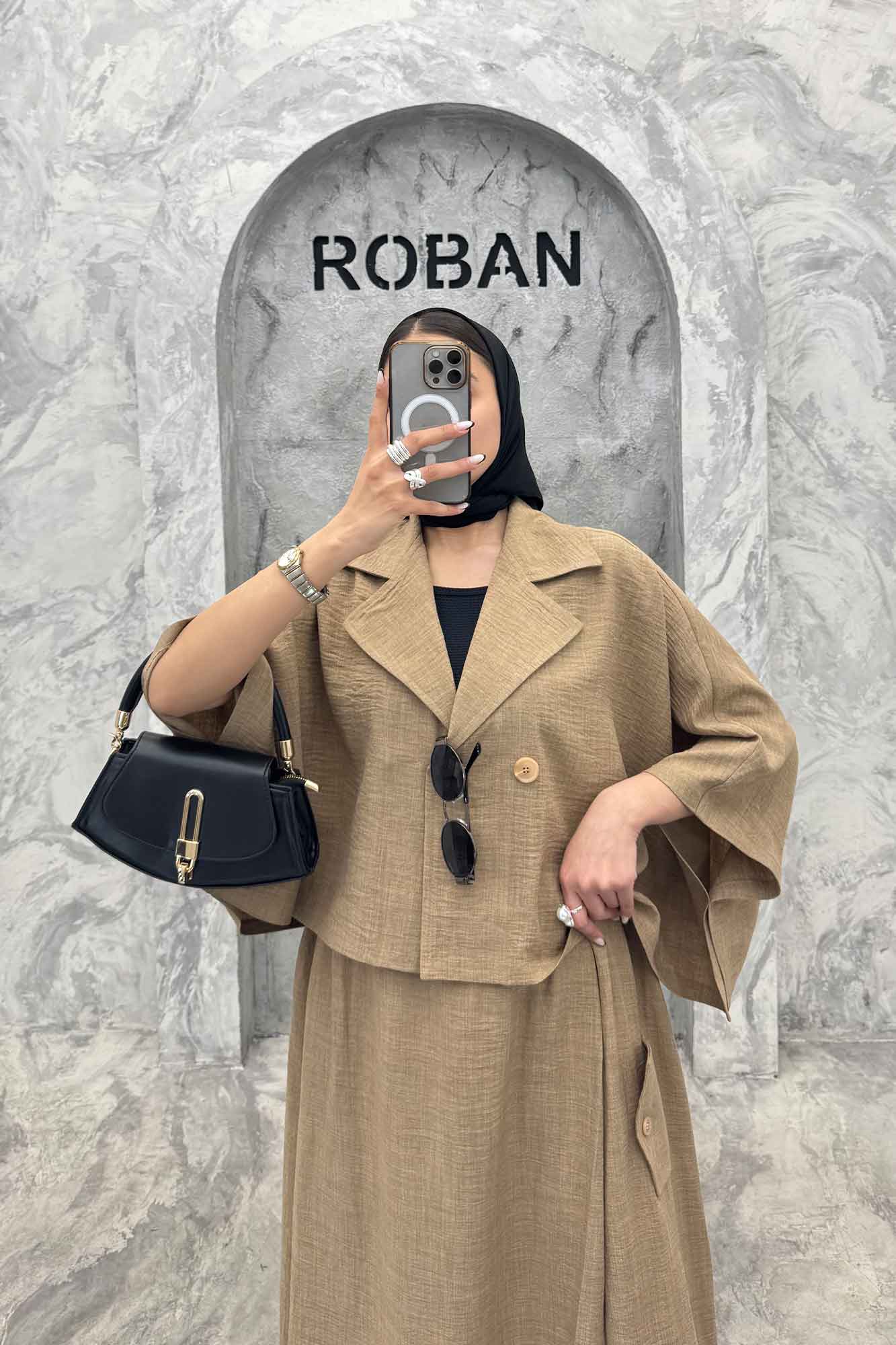 ست کت و دامن خفاشی شانتون مارتا