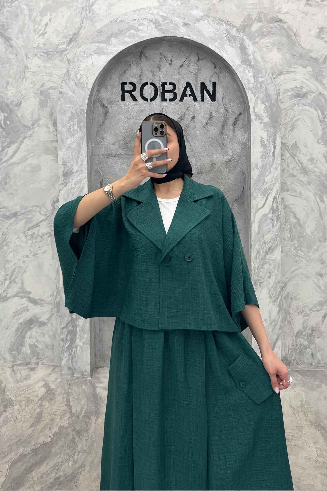 ست کت و دامن خفاشی شانتون مارتا