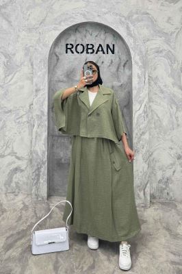 ست کت و دامن خفاشی شانتون مارتا