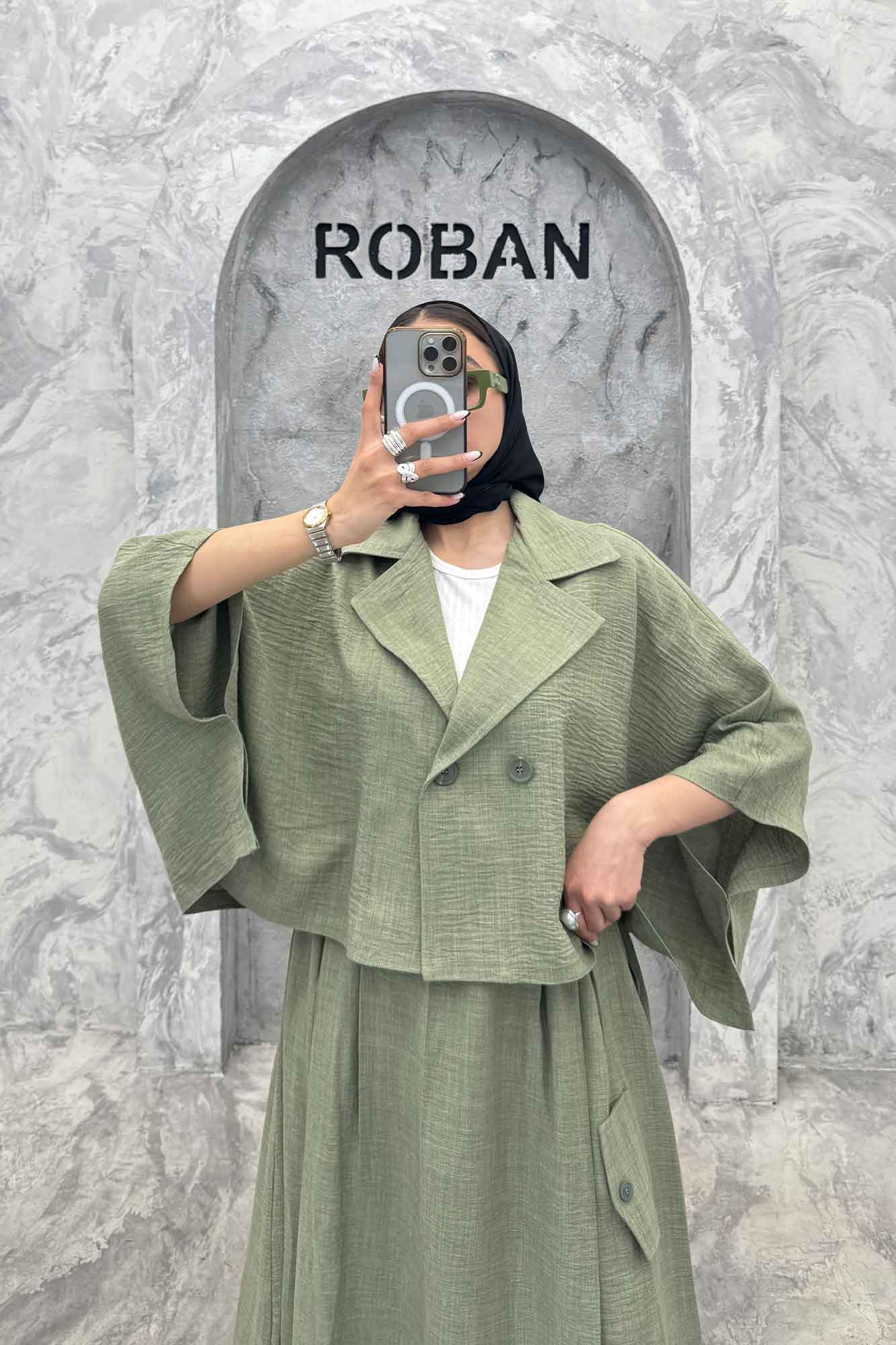 ست کت و دامن خفاشی شانتون مارتا