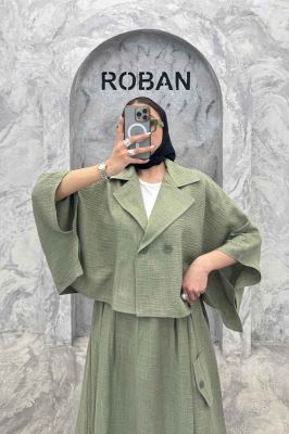 ست کت و دامن خفاشی شانتون مارتا