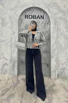 کت تک مینیمال ژاکارد مراکشی