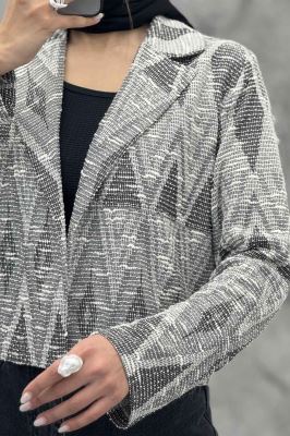 کت تک مینیمال ژاکارد مراکشی