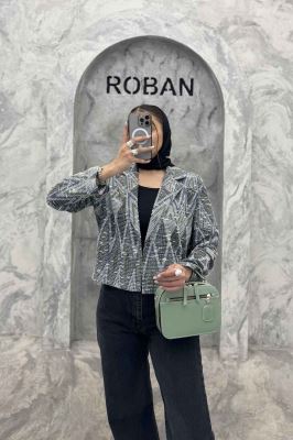 کت تک مینیمال ژاکارد مراکشی