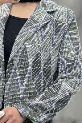 کت تک مینیمال ژاکارد مراکشی