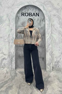 کت تک مینیمال ژاکارد مراکشی