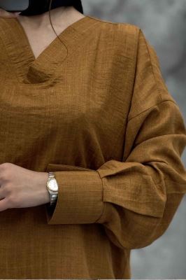 بلور یقه هفت شانتون راه راه آستین چاکدار