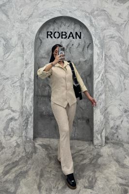 ست وست و شلوار شانتون برفکی هفتی آیلی