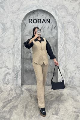 ست وست و شلوار شانتون برفکی هفتی آیلی