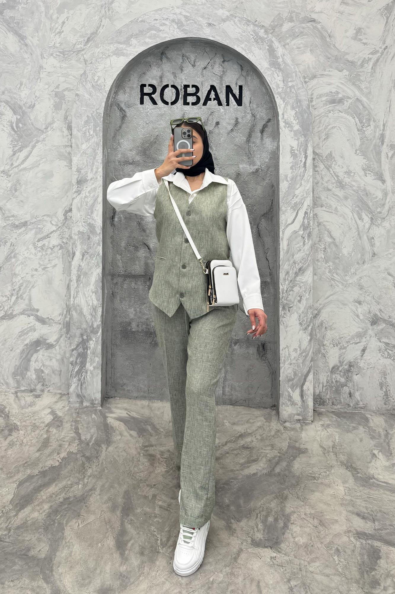 ست وست و شلوار شانتون برفکی هفتی آیلی