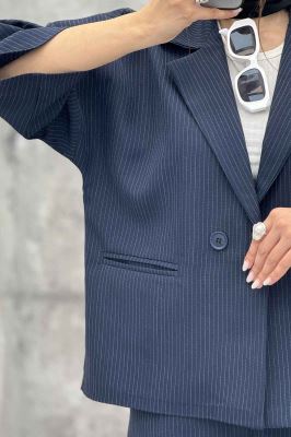 ست کت و شلوار آستین سه رب دیپلمات R