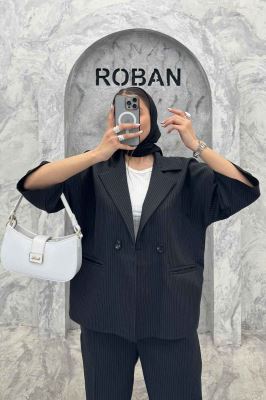 ست کت و شلوار آستین سه رب دیپلمات R