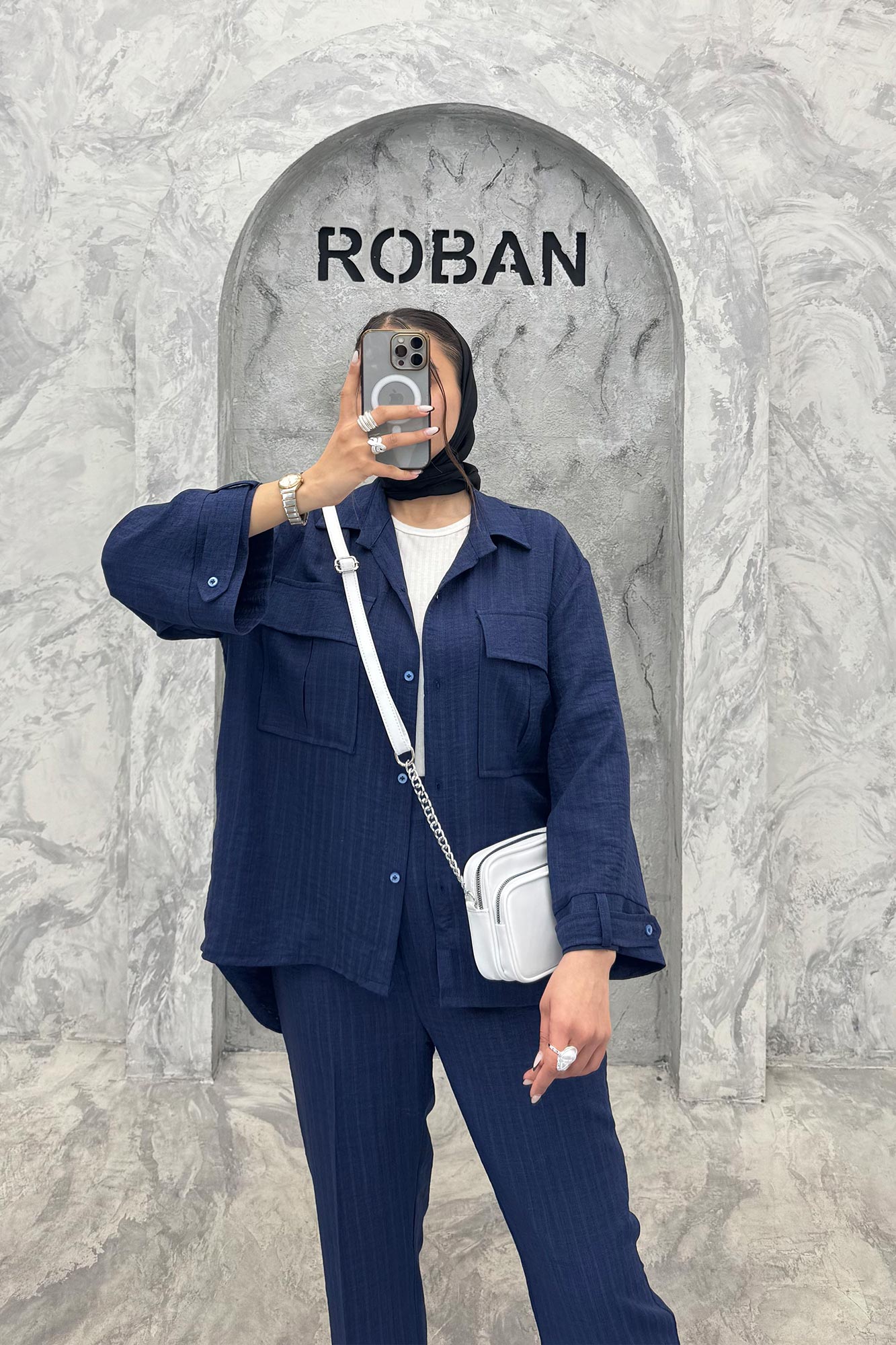 ست شومیز مانتویی و شلوار شانتون دنسی