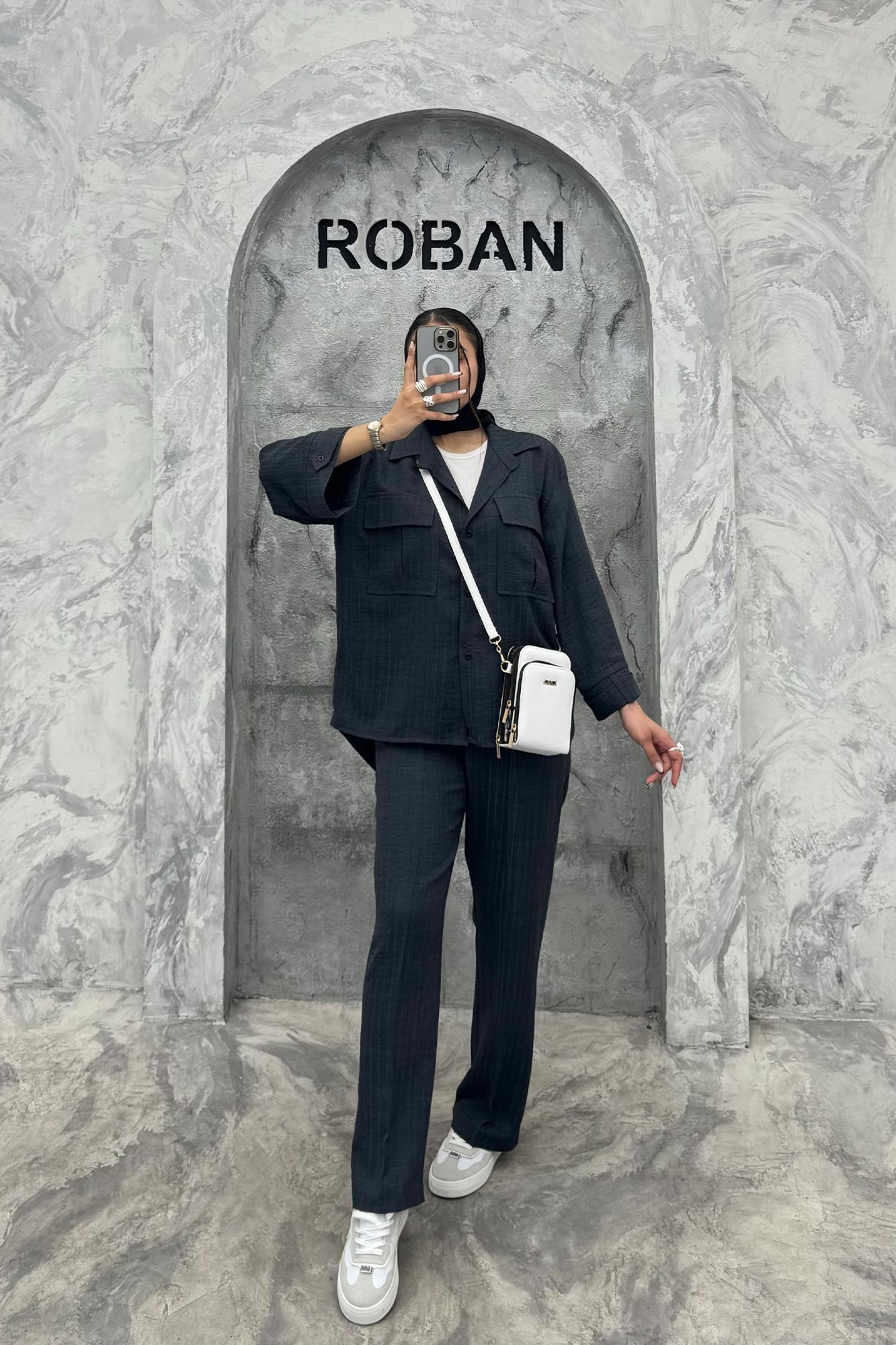 ست شومیز مانتویی و شلوار شانتون دنسی