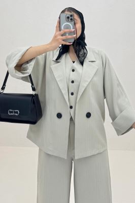 ست کت و شلوار ژیله دار دیپلمات ترک