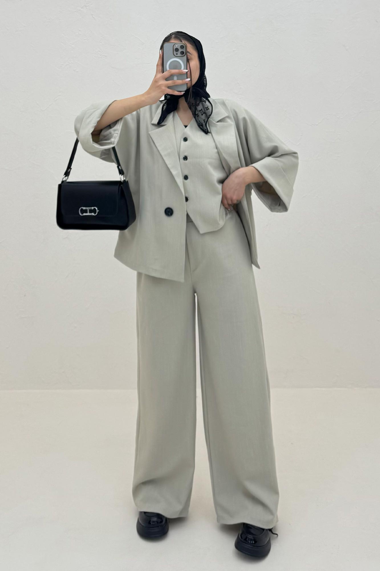 ست کت و شلوار ژیله دار دیپلمات ترک