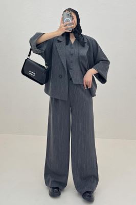 ست کت و شلوار ژیله دار دیپلمات ترک