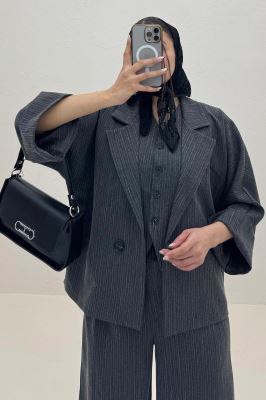 ست کت و شلوار ژیله دار دیپلمات ترک