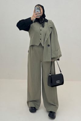 ست کت و شلوار ژیله دار دیپلمات ترک