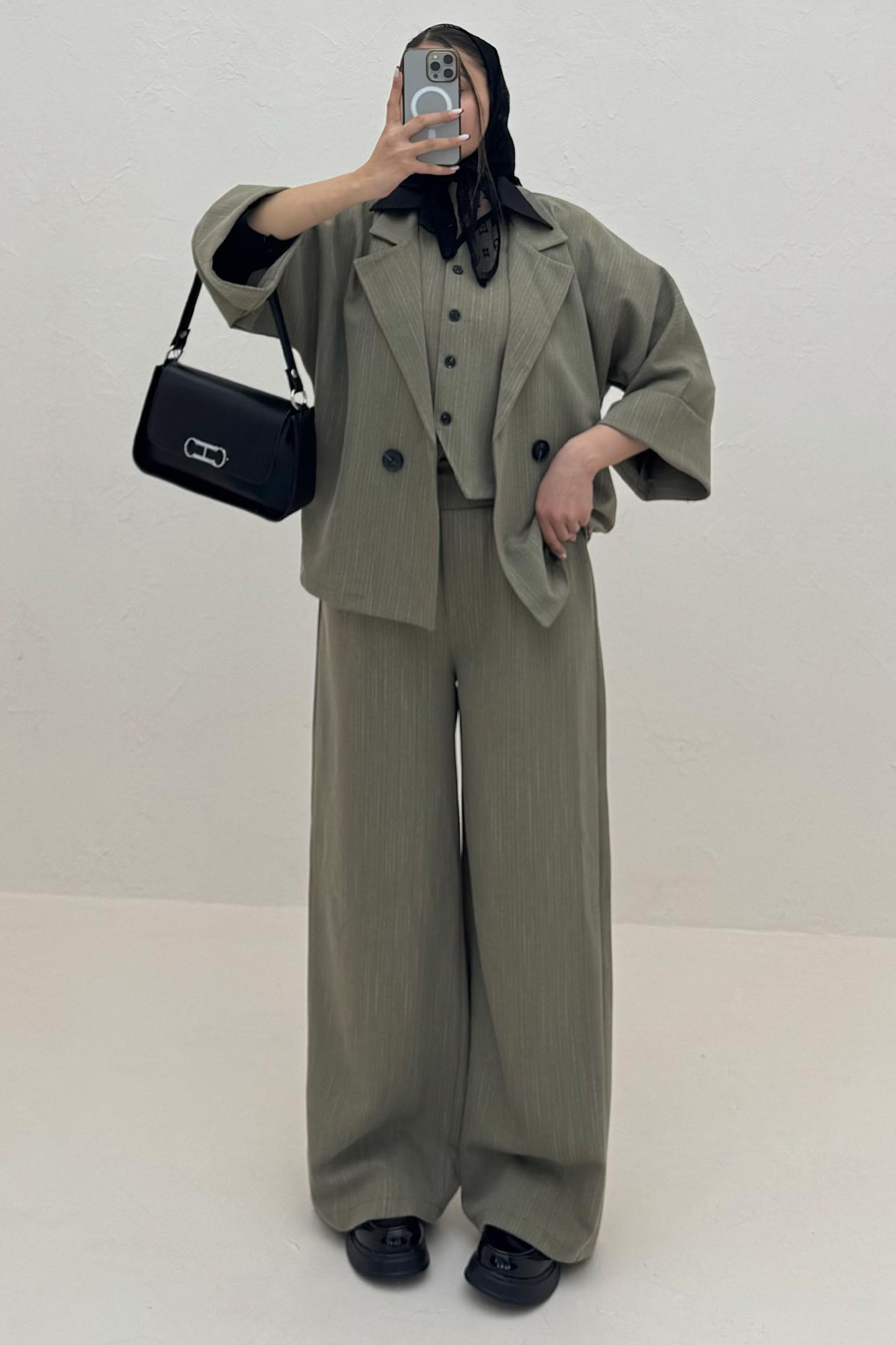 ست کت و شلوار ژیله دار دیپلمات ترک