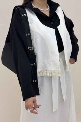 ست وست و دامن پایین ریش کریشه