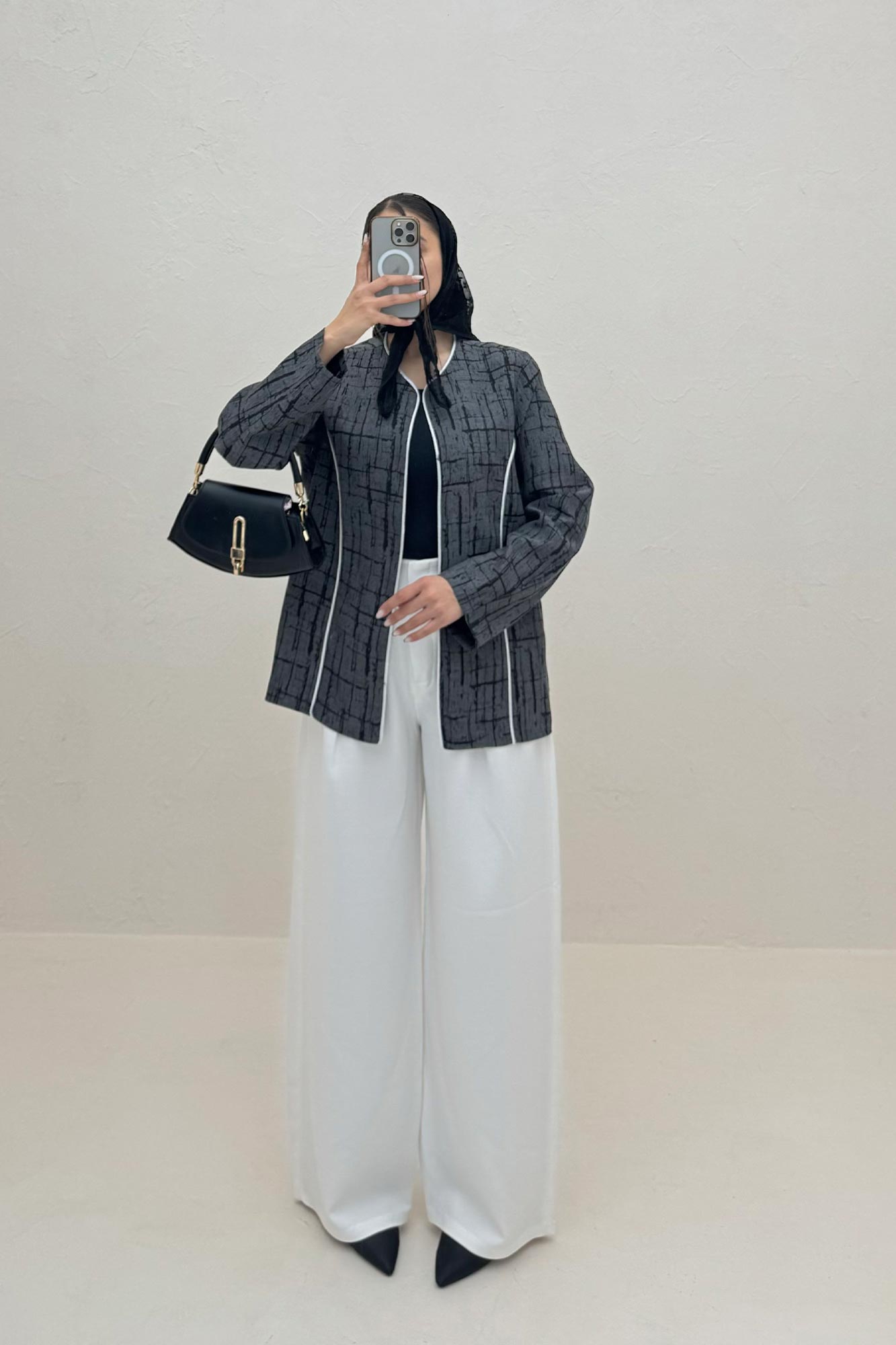 کت ژاکارد مغزی دوزی