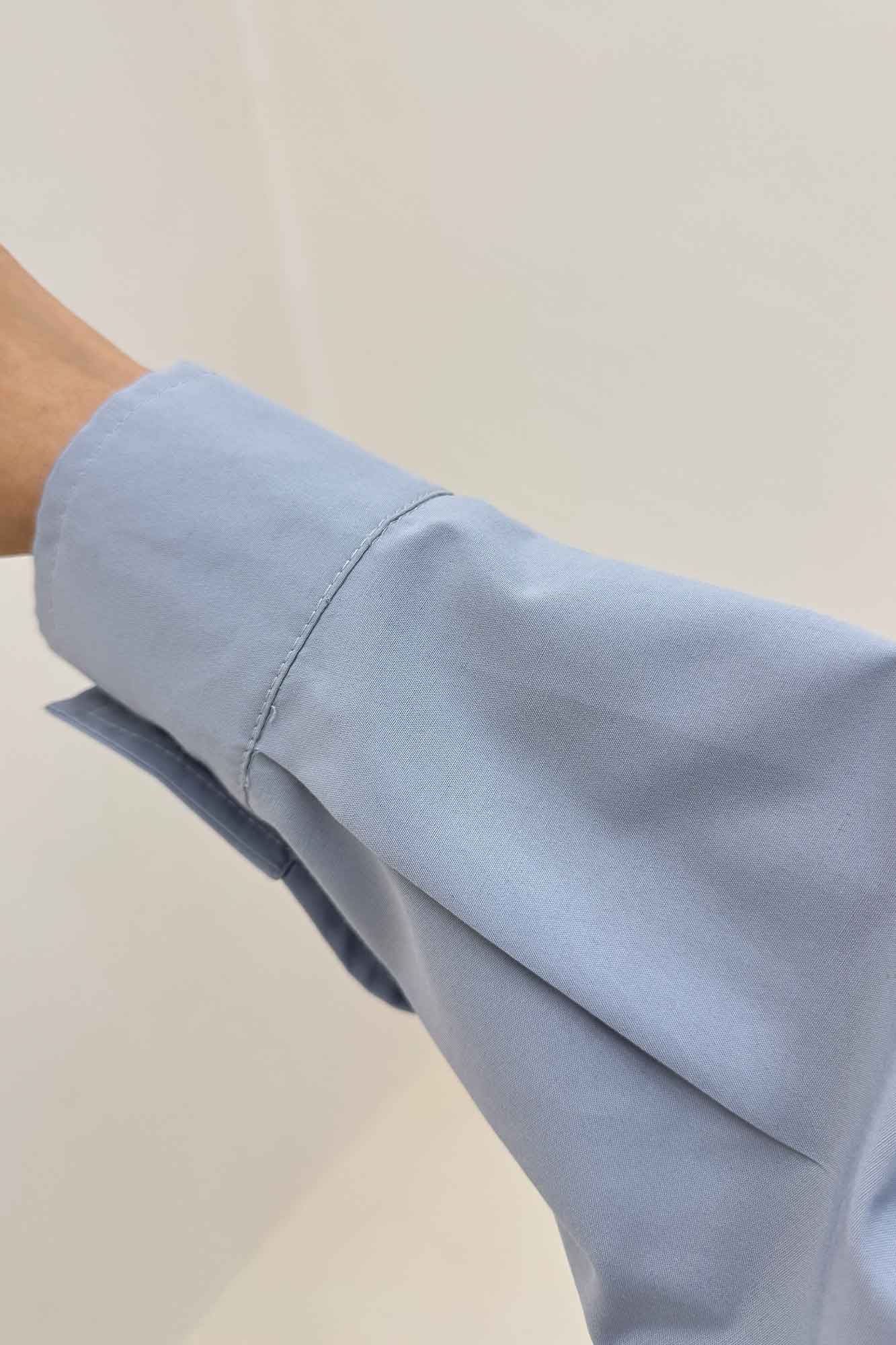 شومیز مانتویی دو جیب پاکتی داکرون